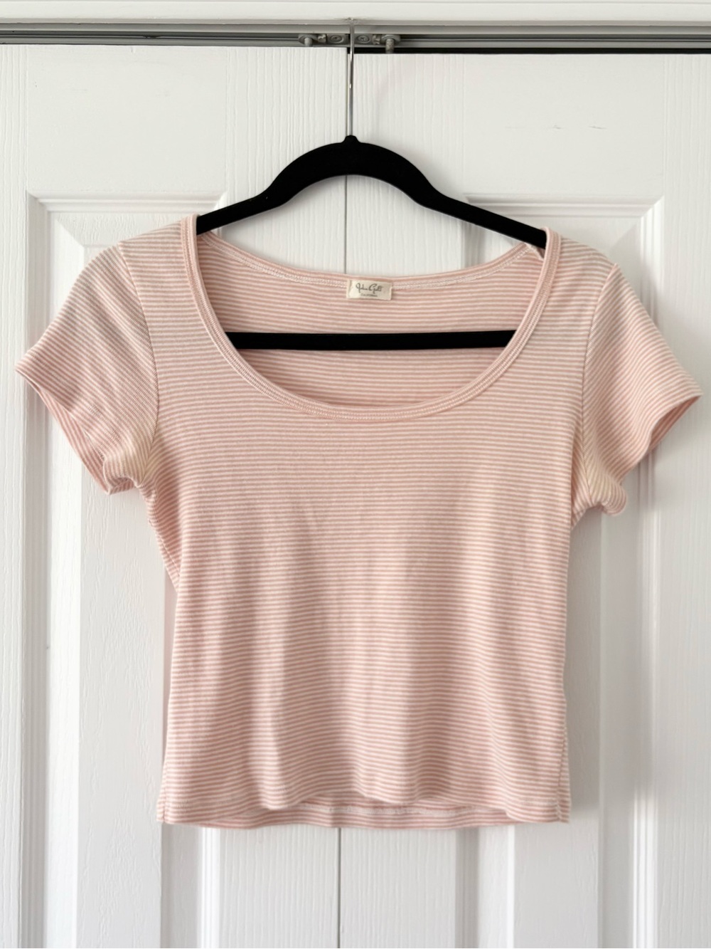 Brandy Melville Pink Stripe Top